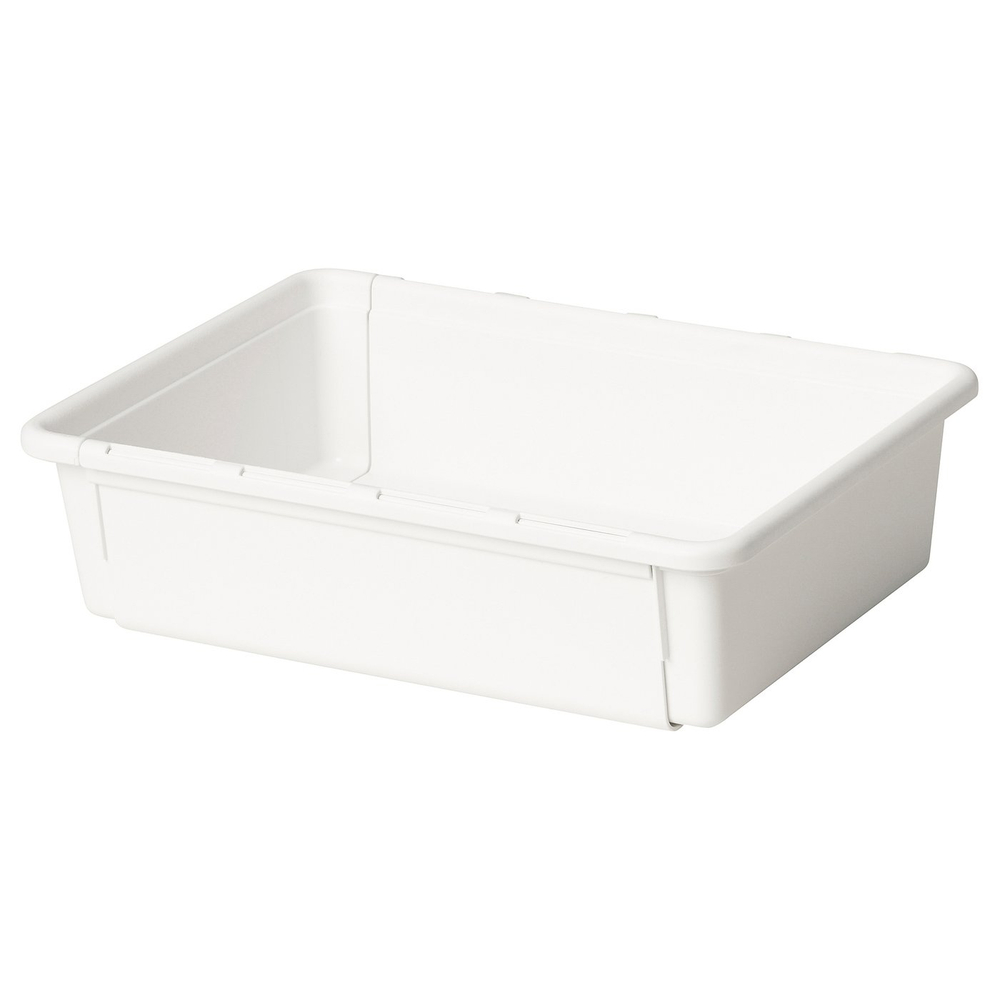 IKEA KACKLA  (ИКЕА КАКЛА)  -  Раздвижной контейнер - белый 25-38х19 см