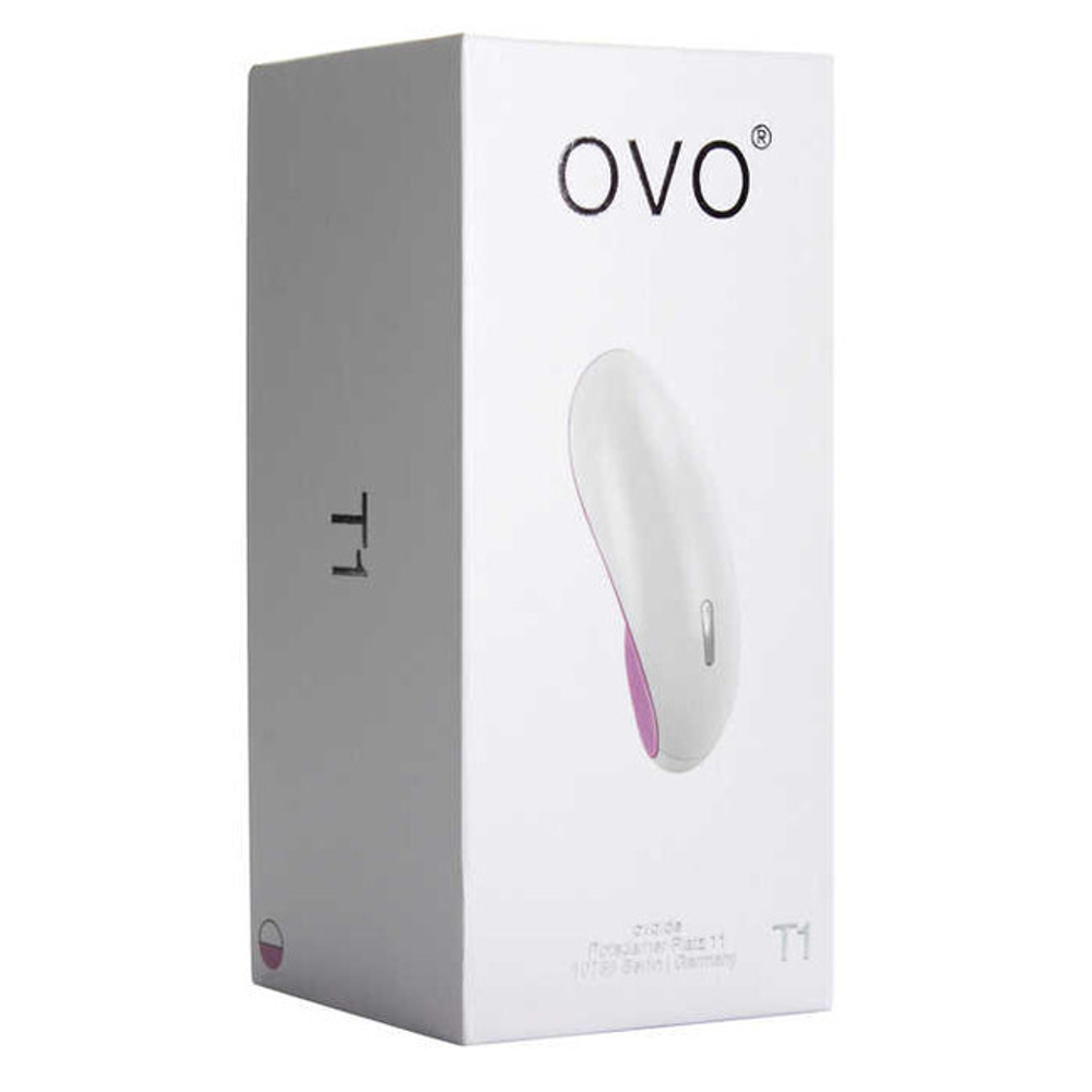 Клиторальный стимулятор OVO (5 режимов) (Цвет: бело-розовый)