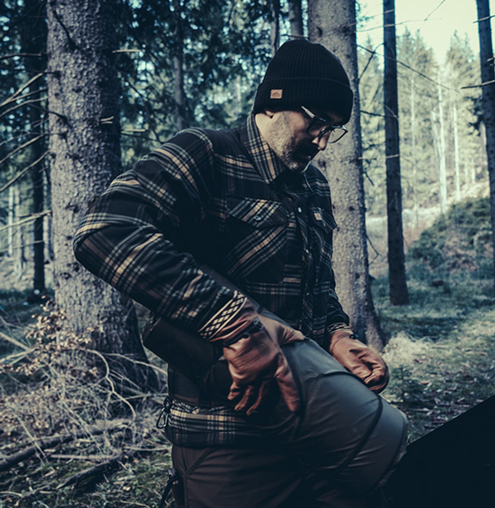 Helikon-Tex Winter Warden Shirt - Forest Blue Plaid
