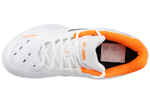 YONEX 65 3 Textile, Synthetic Leather Comfortable Low top Badminton Shoes Unisex White Silver Orange Wide Fit
