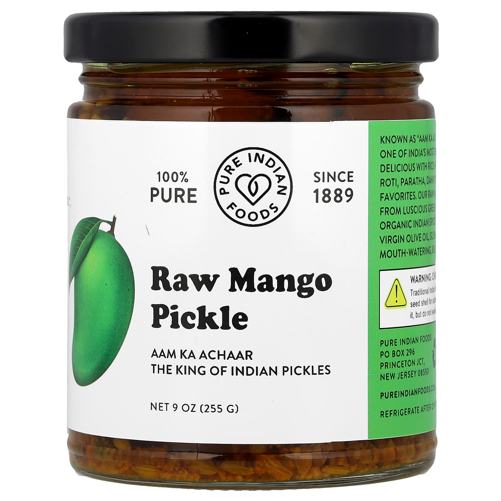 Pure Indian Foods, Необработанный рассол из манго, 255 г (9 унций)