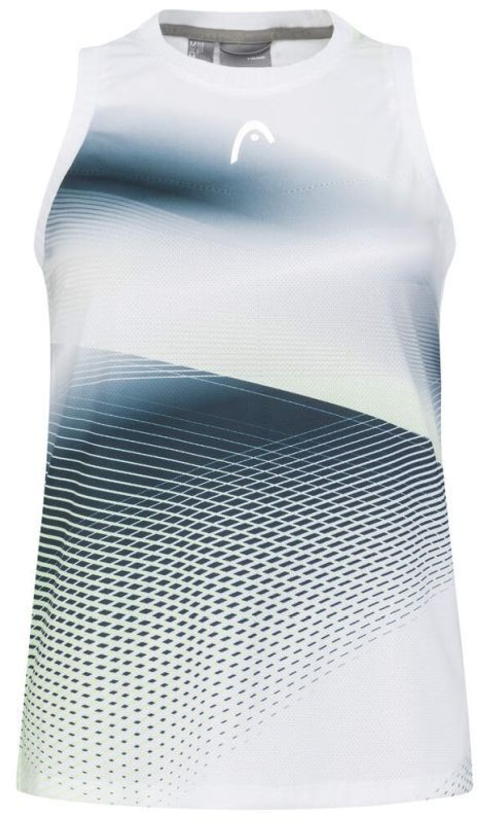 Женский топ теннисный Head Performance Tank Top - white/print perf