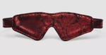 Двусторонняя красно-черная маска на глаза Reversible Faux Leather Blindfold