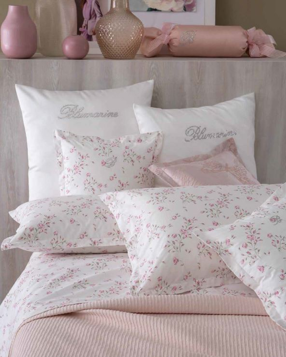 Постельное белье 1.5 спальное Blumarine Lilibet розовый 02 pink