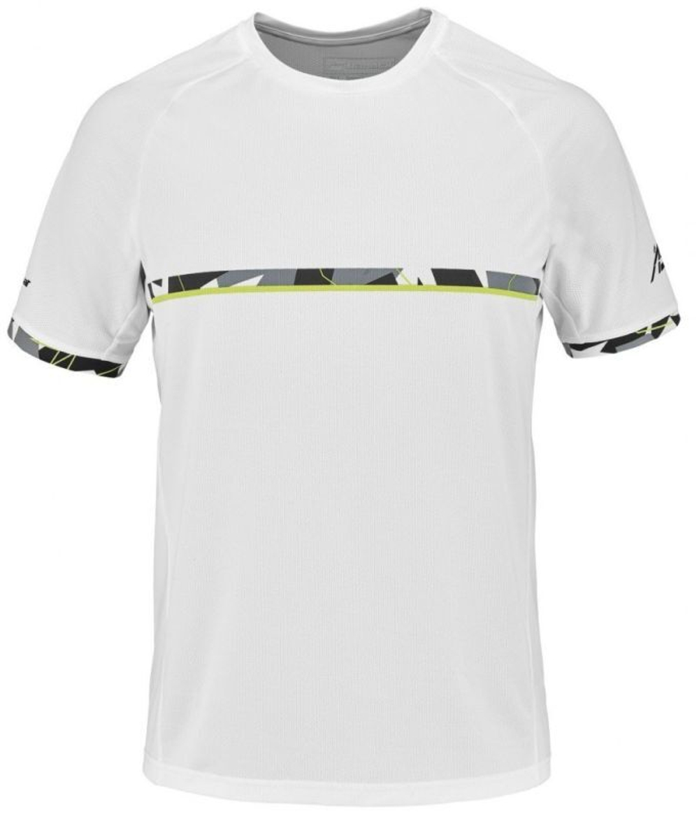 Мужская теннисная футболка Babolat Aero Crew Neck Tee - белый
