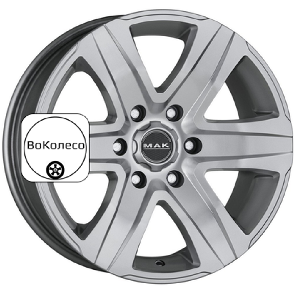 8,5x20/6x139,7 ET30 D100,1 Stone 6 Silver MAK