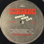 Scorpions ‎– World Wide Live 2LP (Канада 1985г.)