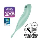 Вибратор с воздушной стимуляцией клитора Satisfyer Twirling Pro+ мятный