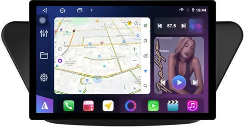 Магнитола для Lifan X50 2015+ - FarCar GX877 монитор 13" 2K QLED на Android 14, S500+TS20, Быстрейшая, CarPlay, 4G SIM-слот