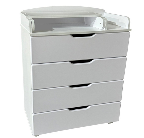 Комод Ульяна 8 (COMFORT) 800/4 МДФ (4 ящика, 80см/белый)