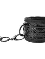 Чёрные наручники COUTURE CUFFS (Цвет: черный)