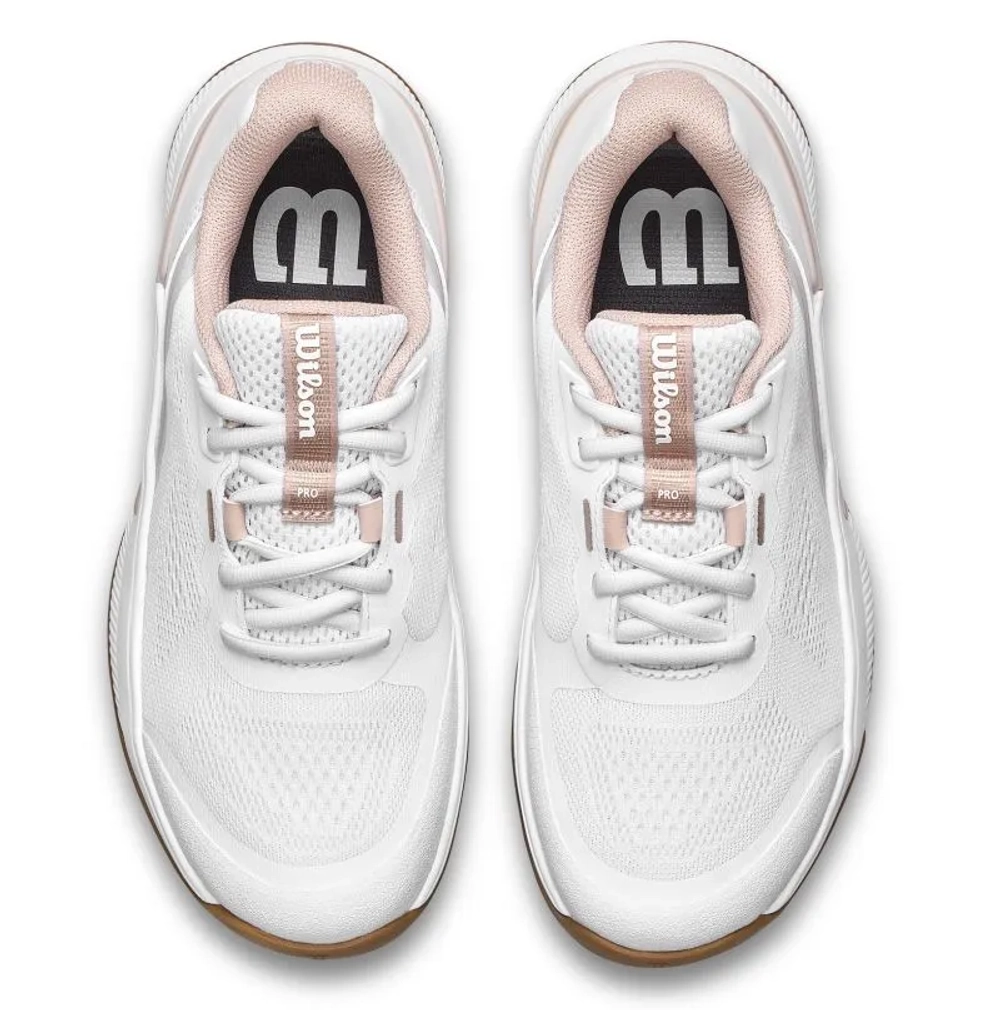 Детские теннисные кроссовки Wilson Intrigue Pro JR - vanilla/cameo ros/gum1a