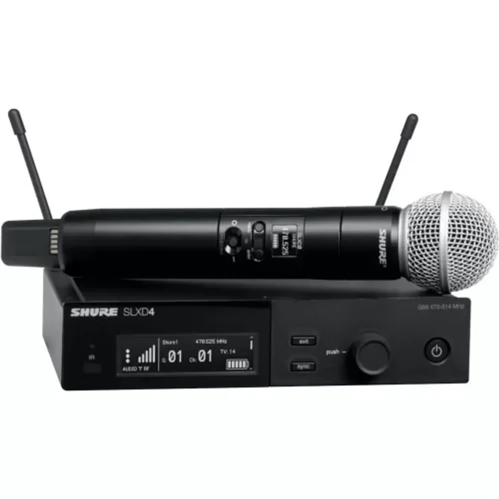 Shure SLXD24E/SM58 — Цифровая вокальная радиосистема с микрофоном SM58