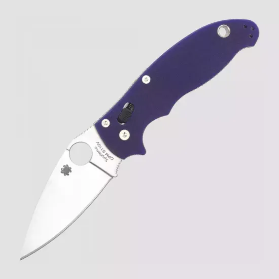 Складной нож Spyderco Manix 2 101GPDBL2 c клинком из стали CPM-S110V, рукоять G10