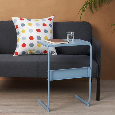 Приставной столик IKEA BRUKSVARA (БРУКСВАРА), Синий, 42х30 см