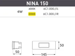 Встраиваемый светильник уличный Nina 6C1.000.000.WYJ1L Fumagalli