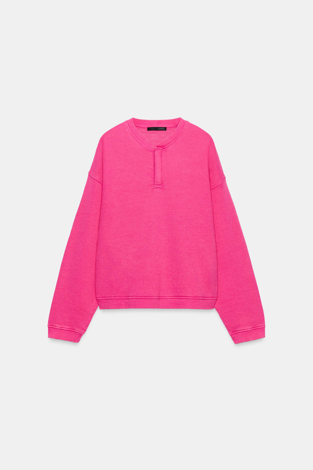 ТОЛСТОВКА С ЭФФЕКТОМ ПОТЕРТОСТИ И ПУГОВИЦАМИ — ZARA