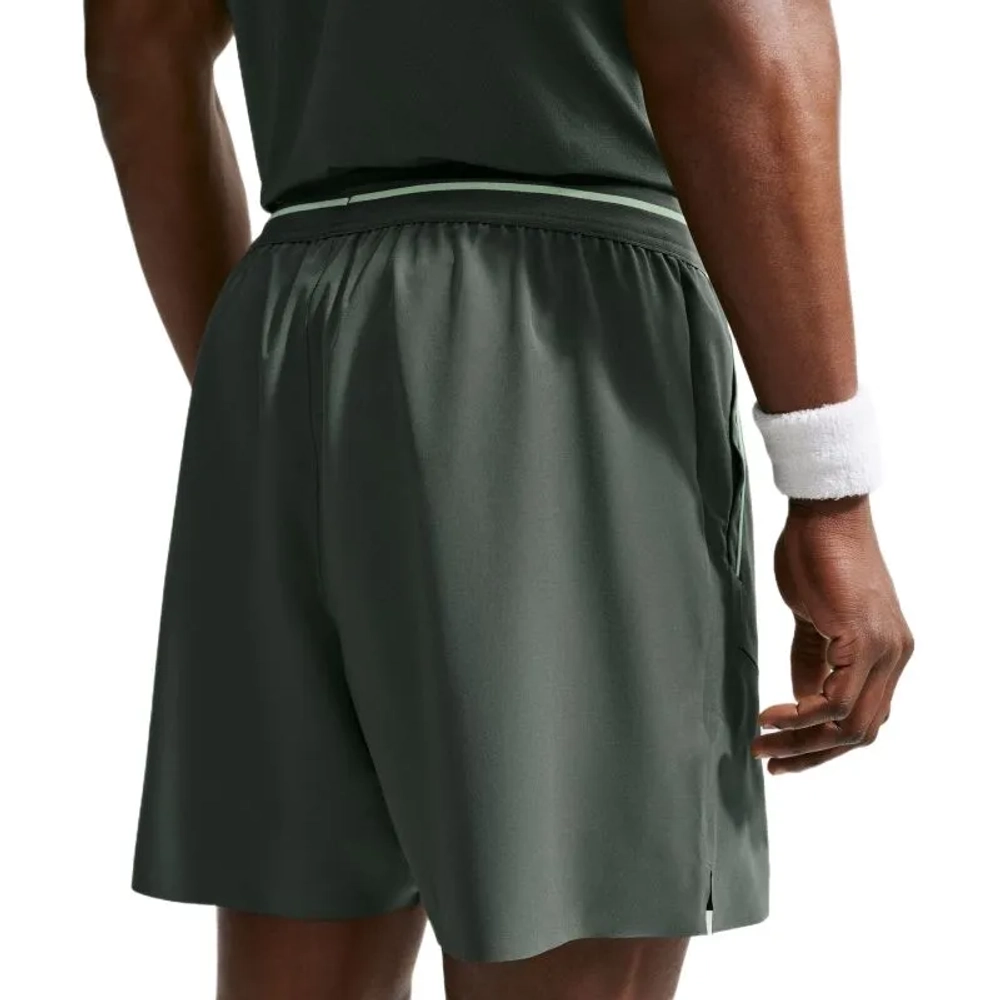 Теннисные шорты Nike Court Advantage Dri-Fit 6in Tennis - camo green/cucumber calm