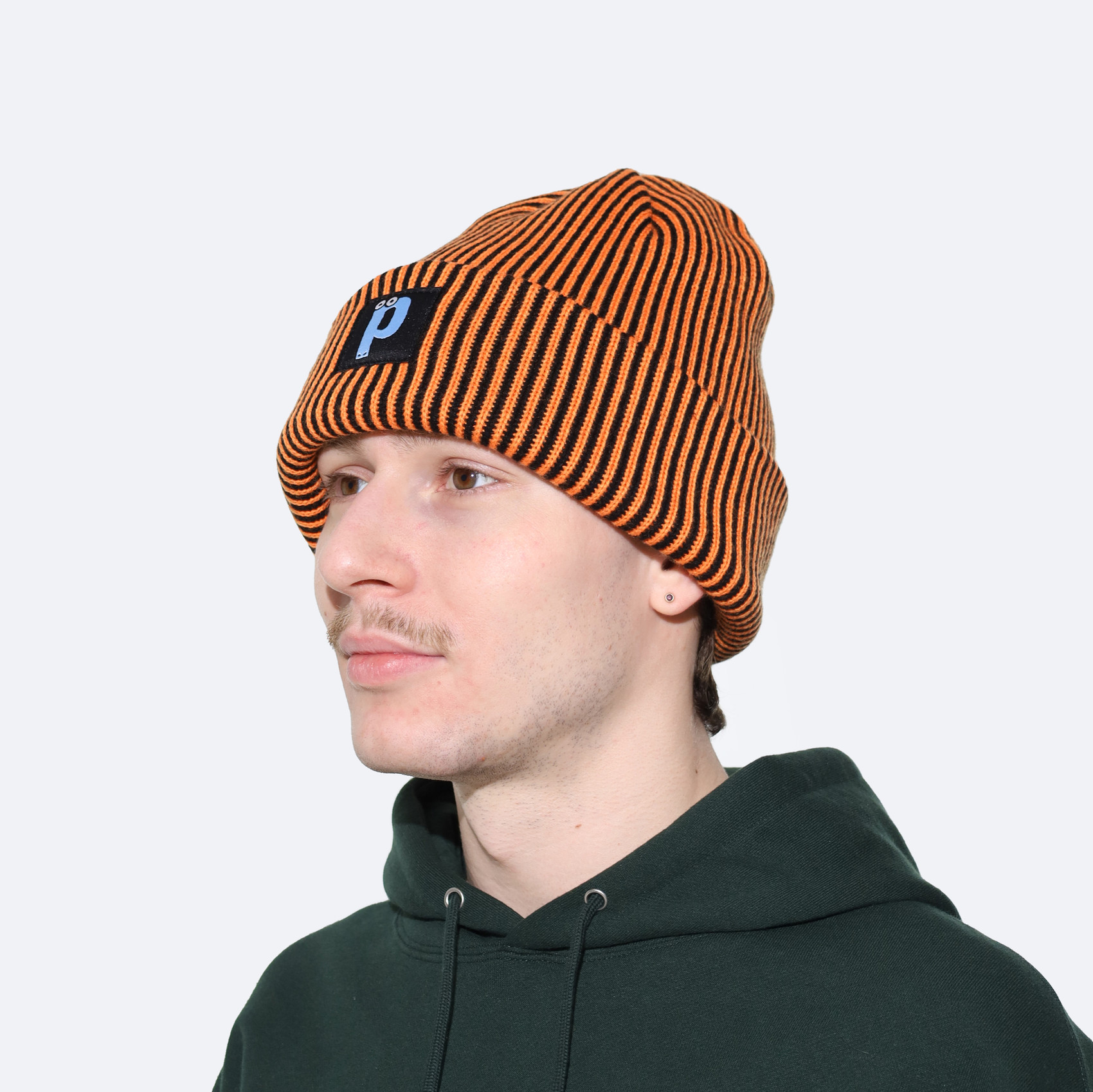 Шапка Postaments Stripes (black/orange) артикул: - купить в магазине Дайс