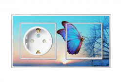ATLASDESIGN ART 1-клавишный ВЫКЛЮЧАТЕЛЬ, сх.1, 10АХ, механизм, БЕЛЫЙ