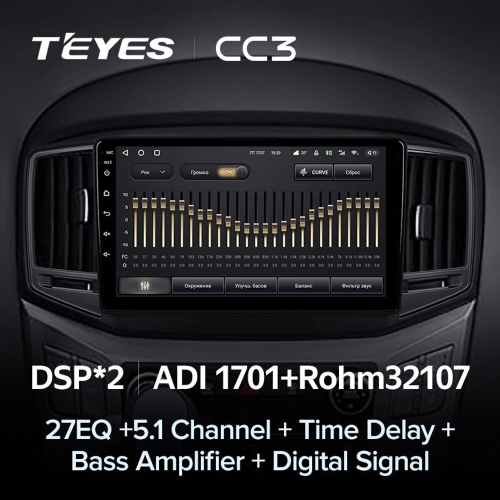 Teyes CC3 9" для Hyundai H1 2017-2018