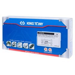 KING TONY (2030CR) Набор торцевых головок с принадлежностями 1/4", 12-гранные, 4-12 мм и 5/32"-1/2", 30 предметов