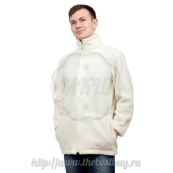 Кардиган мужской  (LanaLux)  - разм. 44-54  (мод.959) - белый