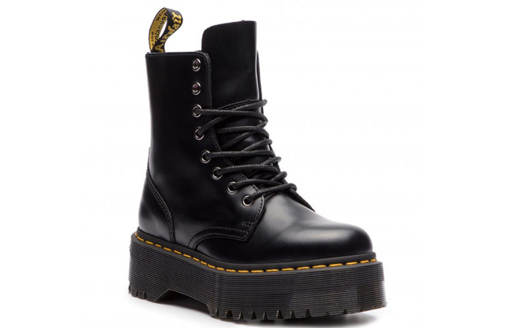 Jadon Dr.Martens Smooth Leather Platform Boot "Black" Women"s