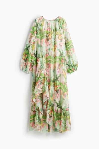 Плиссированное платье макси - H&M