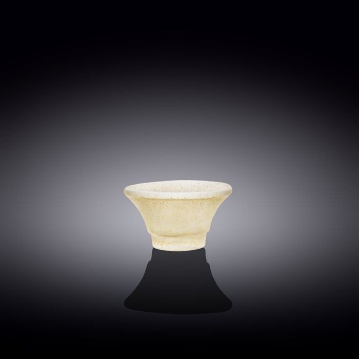 WILMAX Sandstone Фарфоровый индивидуальный соусник WL-661334/A, 7.5 см, песочный WILMAX Sandstone Фарфоровый индивидуальный соусник WL-661334/A, 7.5 см, песочный