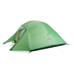 Палатка туристическая Naturehike Cloud Up 3 210T NH18T030-T трехместная с ковриком, зеленый, 6927595730621