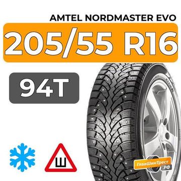 Amtel NordMaster Evo 205/55 R16 94T XL шип.