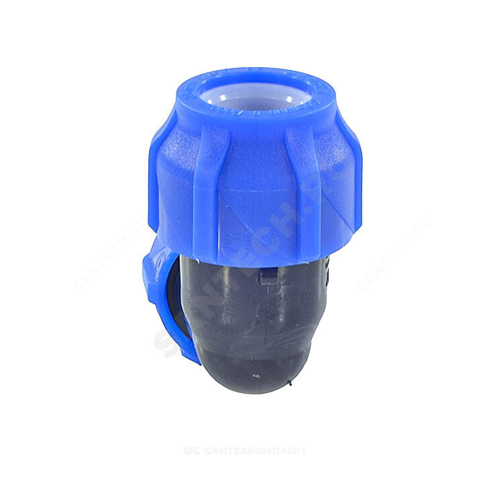 Отвод компрессионный ПЭ переходной Дн 40х32х90гр Ру16 VALFEX 121001224032