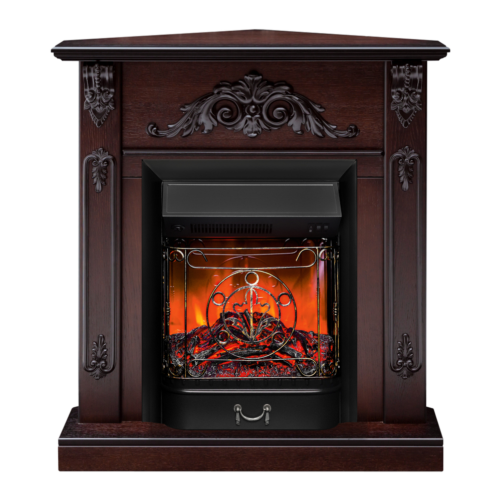 Каминокомплект Real Flame Anita Corner AO с очагом Majestic Lux Black (угловой) (без пульта)
