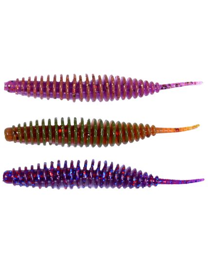 Слаги съедобные искусственные LJ Pro Series ULTRA WORM 1,0in (02.54)/MIX1 60шт.