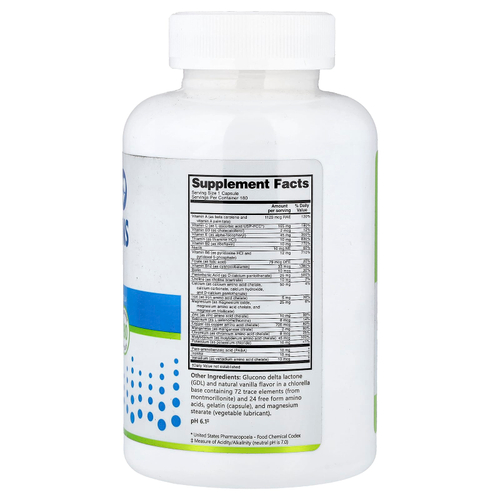 NutriBiotic, Essentials, мультивитамины и минералы, 180 капсул