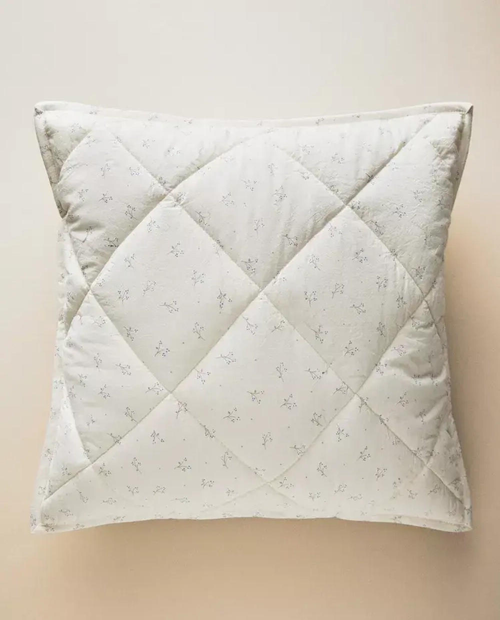ZARA HOME ДЕТСКАЯ НАВОЛОЧКА С ЦВЕТОЧНЫМ ПРИНТОМ, ЭКРЮ