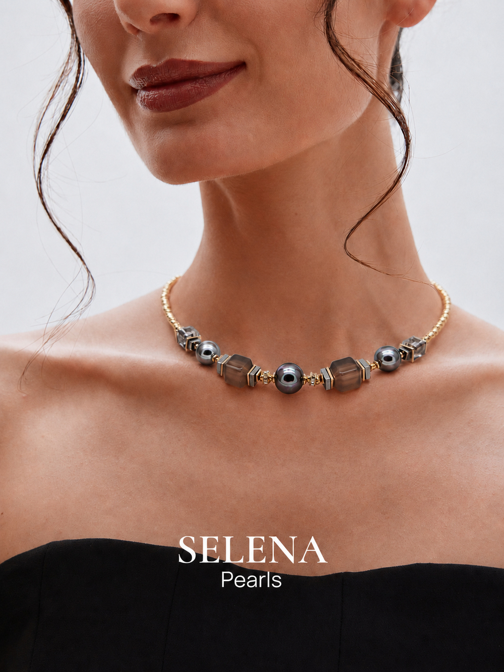 91004655 Колье Selena Pearls