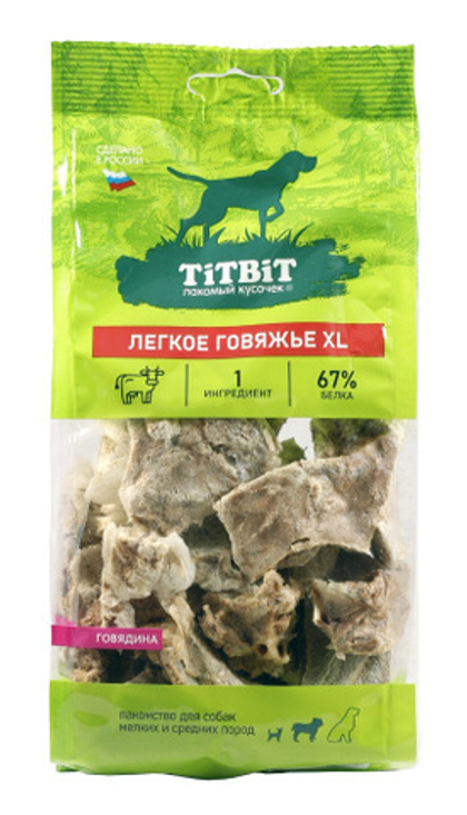 TITBIT Лакомство для собак Легкое говяжье XL, 40 г