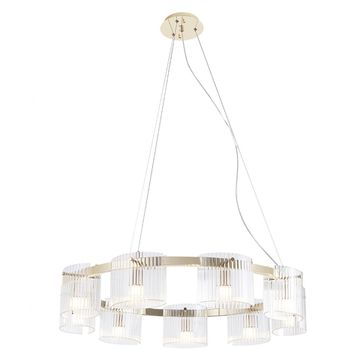 Подвесная люстра 9*G9 ENCANTO SP9 золото Crystal Lux