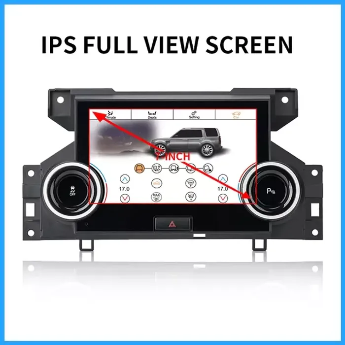 Сенсорная панель климата Land Rover Discovery 4 2010-2016 - LCD / ЖК экран 7", без отверстия под CD