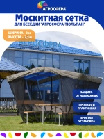 Москитная сетка для беседки Агросфера-Тюльпан