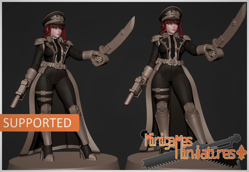 Аниме миниатюры под стиль вархаммер anime figurine 32-56-75мм