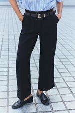 БРЮКИ С ОТВОРОТАМИ — ZARA