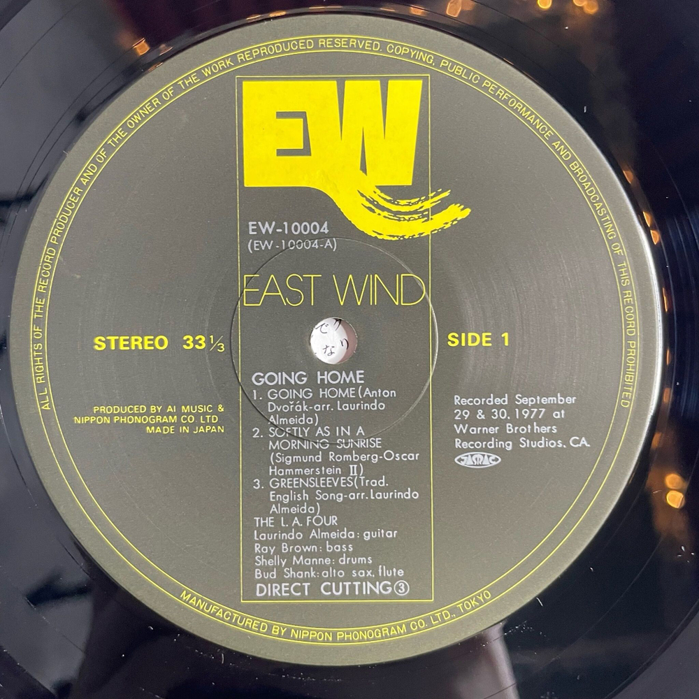 Винтажная виниловая пластинка LP The L.A. Four Going Home (Japan 1977) (Obi)