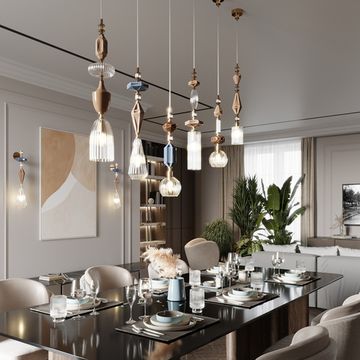 Подвесной светильник 1*E14 5414/1A бронзовый/прозрачный Terra Odeon Light Exclusive