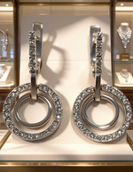 Ювелирные серьги из серебра 925 пробы