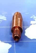 341P121069 Наконечник контактный Alu, ECu Ø1,2 мм., M6x28,0 мм., для сварочных горелок MIG/MAG TBi