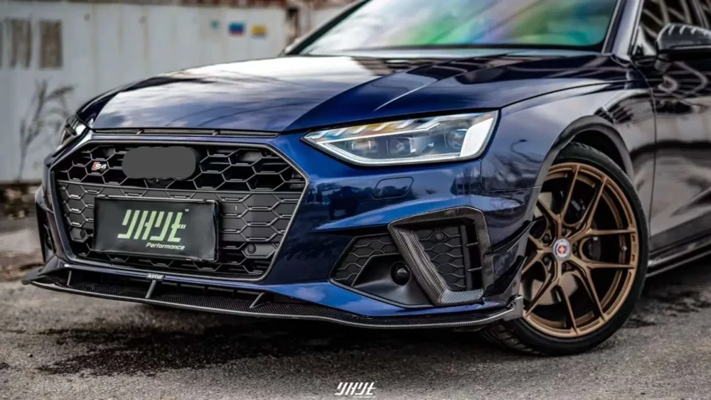 Карбоновая губа для AUDI S4 & A4 S LINE 2020-2025+ B9.5 Ауди обвес
