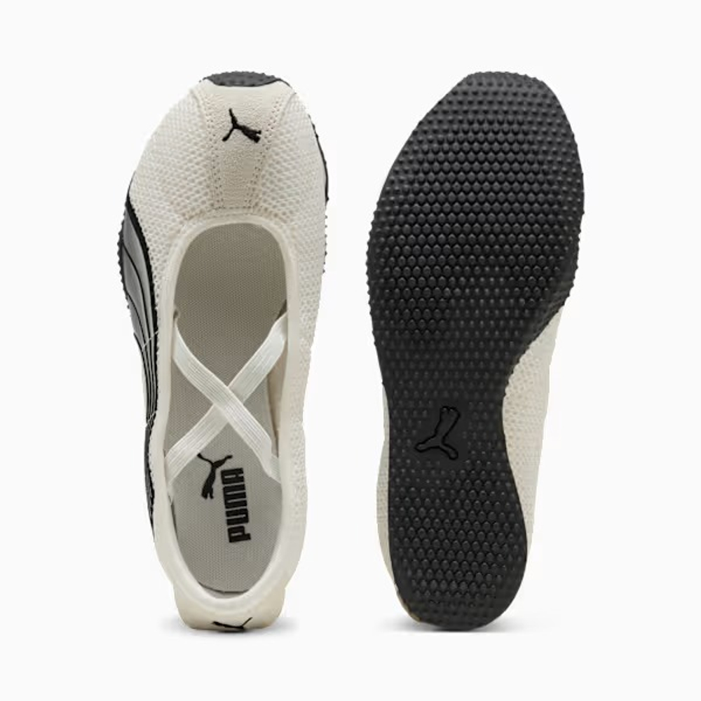 PUMA Женские кроссовки-балетки H-Street, белый/серебряный
